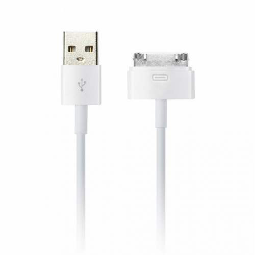 Дата-кабель Smartbuy USB - 30-pin для Apple (iPhone 4/4S), длина 1 м (iK-412)/500, цена за 1 шт