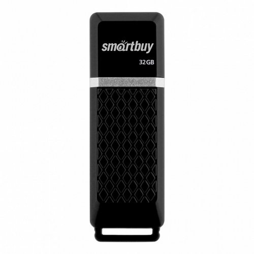 USB 2.0 накопитель Smartbuy 032GB Quartz series Black (SB32GBQZ-K), цена за 1 шт