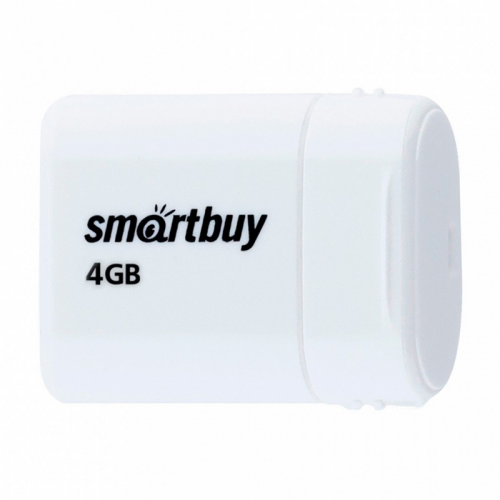 USB 2.0 накопитель Smartbuy 4GB LARA White (SB4GBLara-W), цена за 1 шт