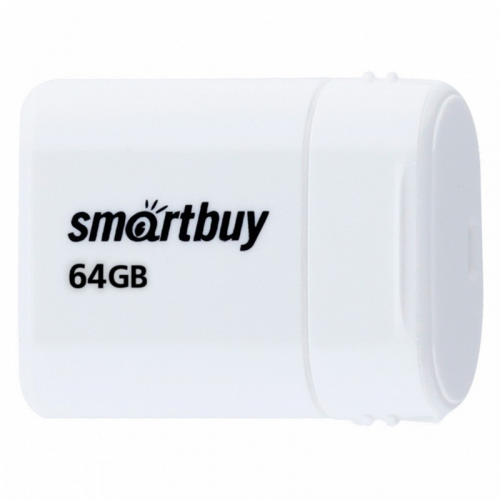 USB 2.0 накопитель Smartbuy 64GB LARA White (SB64GBLARA-W), цена за 1 шт