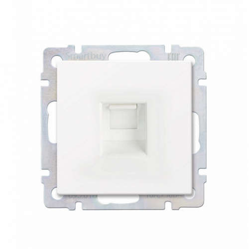 Розетка компьютерная RJ-45 белая "Нептун" (SBE-05w-S1-RJ), цена за 1 шт