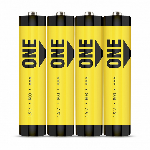 Батарейка солевая Smartbuy ONE R03/4S (60/600) (SOBZ-3A04S-Eco) (цена за упаковку, 4 шт), цена за 1 упак