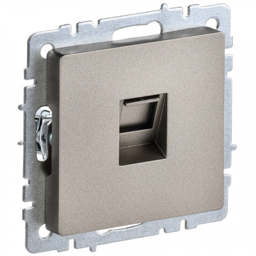 BRITE Розетка компьютерная RJ45 кат.6 РК11-БрШ шампань IEK, цена за 1 шт