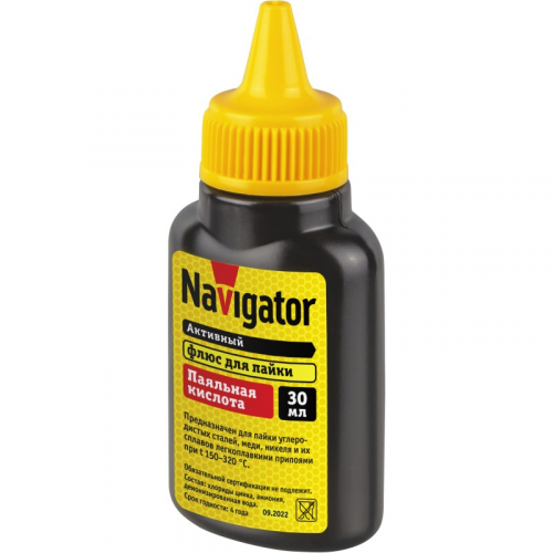 Флюс Navigator 93 744 NEM-Fl01-F30 (паяльная кислота, 30мл), цена за 1 шт