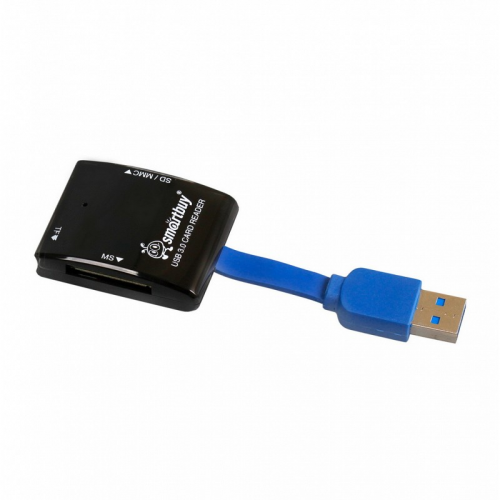 Картридер Smartbuy 700, USB 3.0 - SD/microSD/MS, черный (SBR-700-K), цена за 1 шт