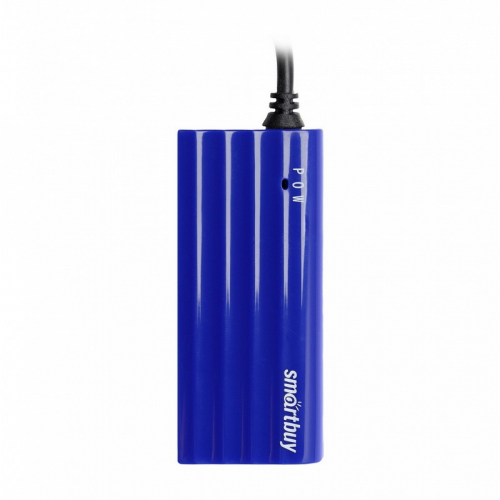 USB 2.0 Хаб Smartbuy 6810, 4 порта, голубой (SBHA-6810-B), цена за 1 шт