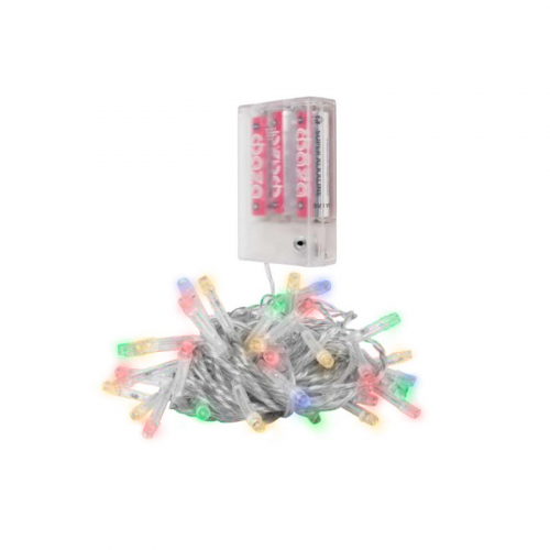 Гирлянды и Аксессуары / Гирлянда DC-G01-80M, 80 мульт. LED, 7.8 м., 8 реж., 3xAA (5047754), цена за 1 шт