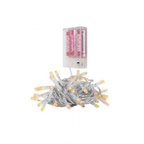 Гирлянды и Аксессуары / Гирлянда DC-G01-80Y, 80 желт. LED, 7.8 м., 8 реж., 3xAA (5047730), цена за 1 шт