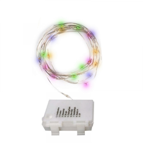 Гирлянды и Аксессуары / Гирлянда DC-G03-50M, 50 мульт. microLED, 5.1 м., 8 реж., 3xAA (5047877), цена за 1 шт