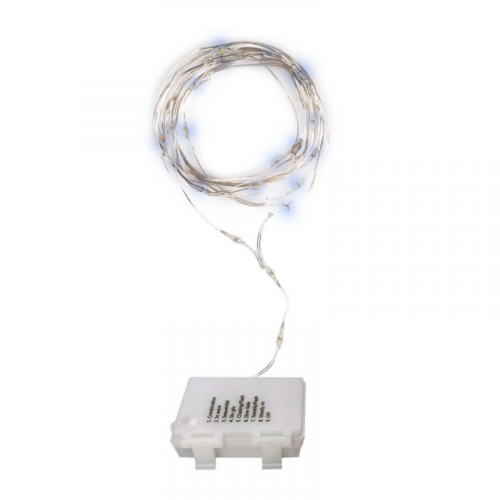 Гирлянды и Аксессуары / Гирлянда DC-G03-50W, 50 бел. microLED, 5.1 м., 8 реж., 3xAA (5047891), цена за 1 шт