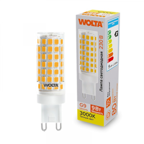 Светодиодная лампа WOLTA WSTD-JCD-9W3KG9-C 9Вт 3000K G9, цена за 1 шт