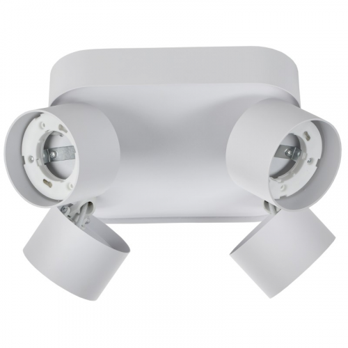 LIGHTING Светильник 4044 накладной потолочный под лампу 4хGX53 белый IEK, цена за 1 шт