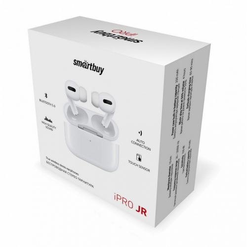 Внутриканальная TWS Bluetooth-гарнитура Smartbuy iPro JR (SBH-3015)/100, цена за 1 шт