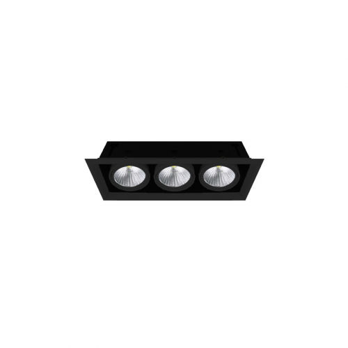 FL-LED Grille-111-3 90W 4000K 500*185*150мм 90Вт 7200Лм (светильник карданный светодиодный черный), цена за 1 шт