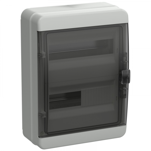 TEKFOR Корпус пластиковый КМПн-24 IP65 черная прозрачная дверь IEK, цена за 1 шт