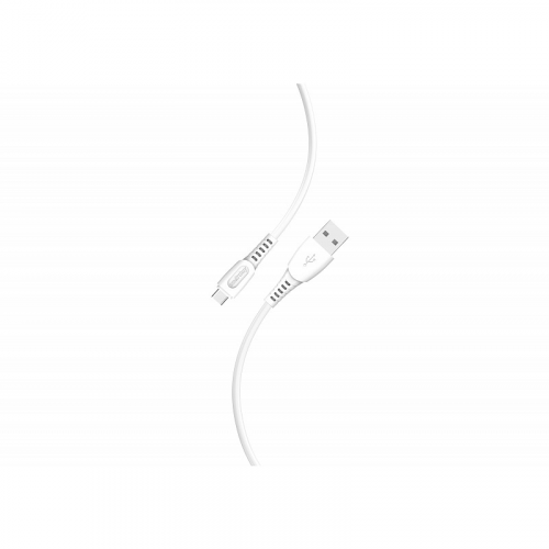 Кабель для зарядки и передачи данных S40 Type C белый, 3 А, 1 м, Smartbuy (iK-3112-S40w), цена за 1 шт