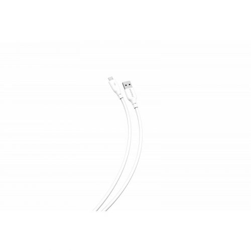 Кабель для зарядки и передачи данных S25 MicroUSB белый, 3А, soarer,TPE, 1 м, Smartbuy (iK-12-S25w), цена за 1 шт