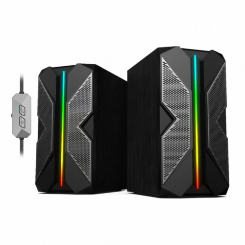 Акустическая система 2.0 SmartBuy X-CORP, мощность 6 Вт, МДФ, Bluetooth LED (SBA-5000)/12, цена за 1 шт