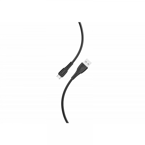 Кабель для зарядки и передачи данных S40 Type C черный, 3 А, 1 м, Smartbuy (iK-3112-S40b), цена за 1 шт