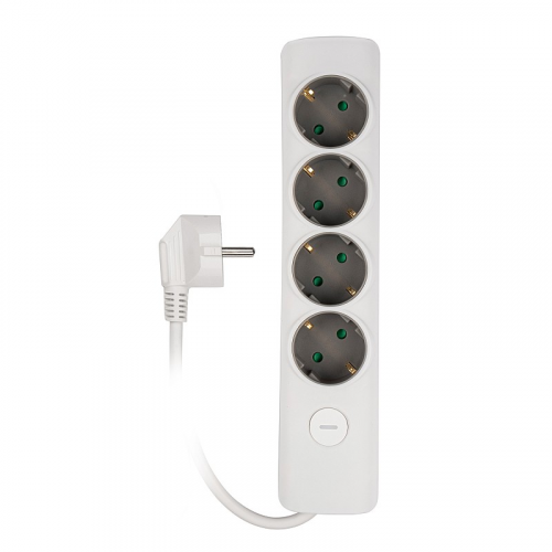 Удлинители бытовые с заземлением и выключателем / ET-04-300W JAZZWAY удлинитель бытовой с выключателем (5051812), цена за 1 шт