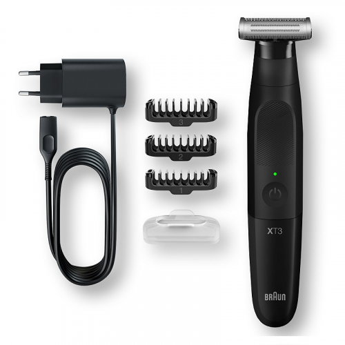 4210201439356 Триммер электрический Braun XT3100 3 насадки черный, для лица и тела, тип 5590, цена за 1 шт