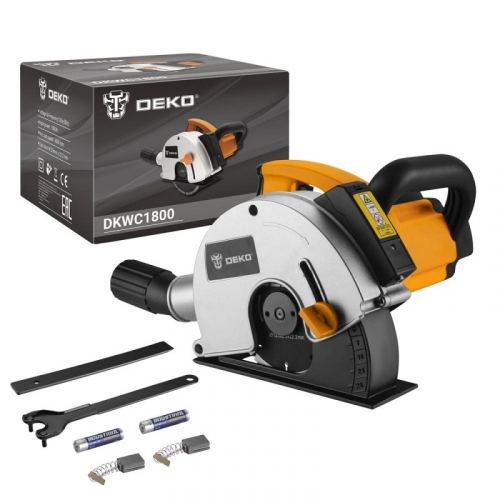 Штроборез DEKO DKWC1800, 125 мм, 1800 Вт, лазерный указатель, цена за 1 шт