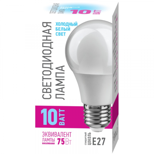 Светодиодная лампа груша ОНЛАЙТ 82 911 OLL-A55-10-230-4K-E27-PROMO PACK3, цена за 1 шт