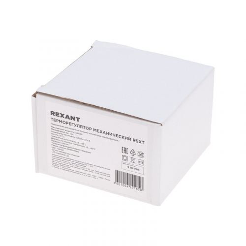 Терморегулятор механический R5XT, 3,5кВт, черный REXANT, цена за 1 шт