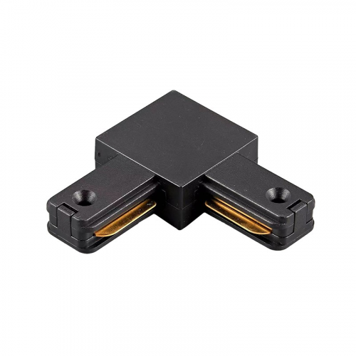 Аксессуары для трековых систем PTR / PTR P CL-BL Коннектор черный L- обр Jazzway (5052116), цена за 1 шт