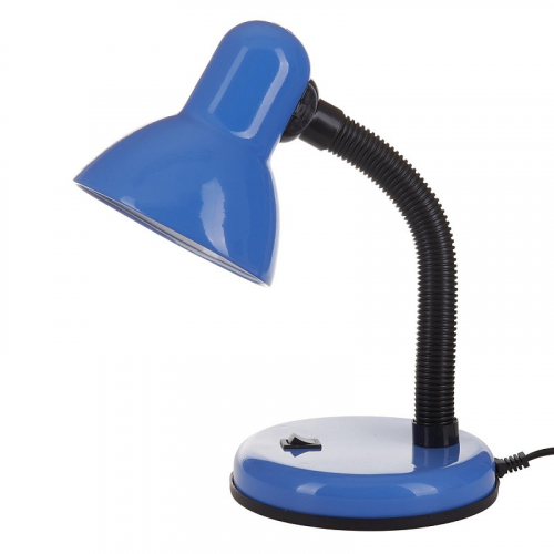 Лампа настольная TLI-204 Цоколь E27. Цвет голубой, цена за 1 шт