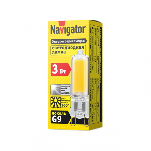 Светодиодная лампа G9 Navigator 61 490 NLL-G-G9-3-230-4K, цена за 1 шт