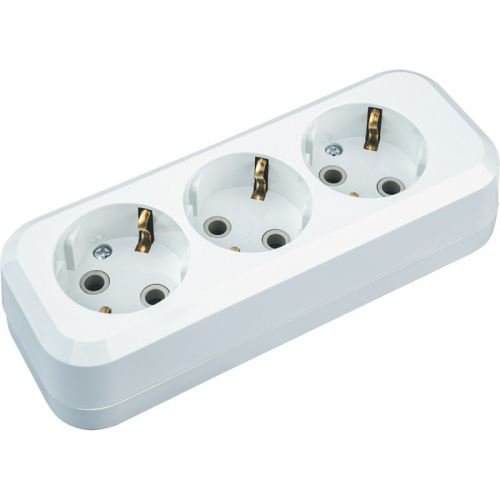 Колодка Navigator 61 584 NCA-BL01-03-E-WH 3гн с/з АБС пластик, цена за 1 шт