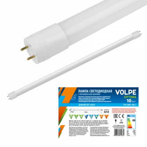 Лампы светодиодные Volpe LED-T8-10W/NW/G13/FR/FIX/O рукав, цена за 1 шт