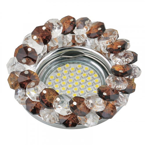 Светильники встраиваемые Fametto DLS-F130 GU5.3 CHROME/BROWN, цена за 1 шт