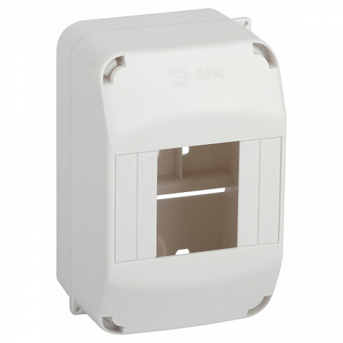 kmpn1.4 Корпус пластиковый навесной ЭРА SIMPLE КМПн 1/4 IP20 белый, цена за 1 шт