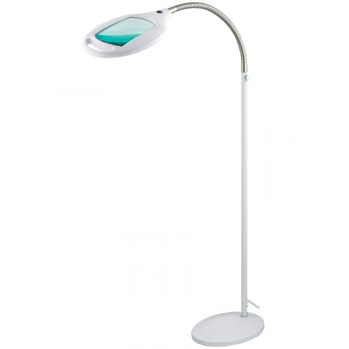 Лупа напольная 3D с подсветкой 42 SMD LED, 174х108мм, белая REXANT, цена за 1 шт