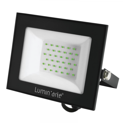 Светодиодный прожектор LUMINARTE LFL-50W/07 50Вт зеленый цвет свечения IP65 серый корпус, цена за 1 шт