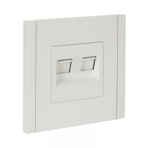 FORTE&PIANO Розетка компьютерная двойная RJ45 кат.6 FP234 белый IEK, цена за 1 шт