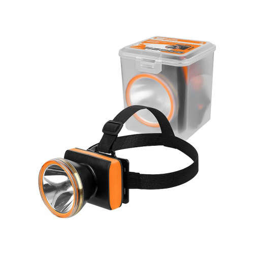 Фонарь Налобный 15 аккум., 5 Вт LED, Li-Ion 3,7 В 2,4 А*ч, 300 лм, 230 В, TDM, цена за 1 шт