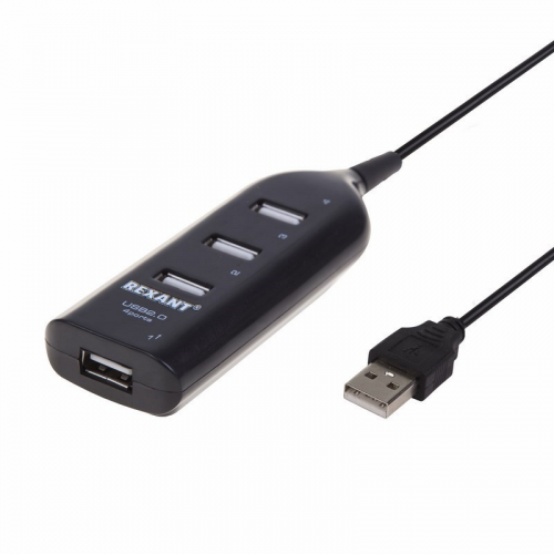 Разветвитель USB 2.0 на 4 порта REXANT, цена за 1 шт