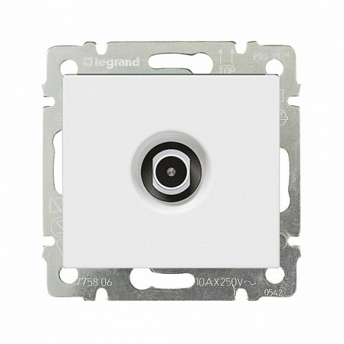 Розетка ТМ 1.5dB звезда Legrand 774429 Белая Valena, цена за 1 шт