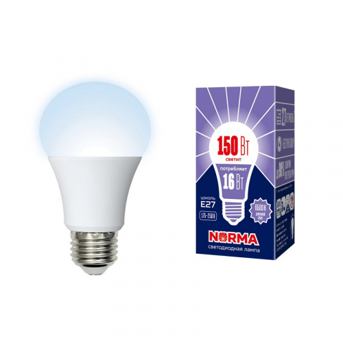 Лампы светодиодные Volpe LED-A60-16W/DW/E27/FR/NR картон, цена за 1 шт
