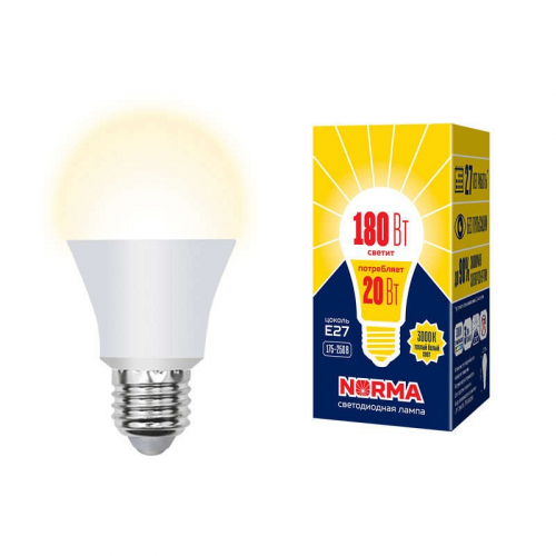 Лампы светодиодные Volpe LED-A65-20W/WW/E27/FR/NR картон, цена за 1 шт