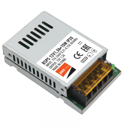 Аксессуары / BSPS 12V1,30A=15W IP20 3 г.гар. Jazzway (3329358), цена за 1 шт