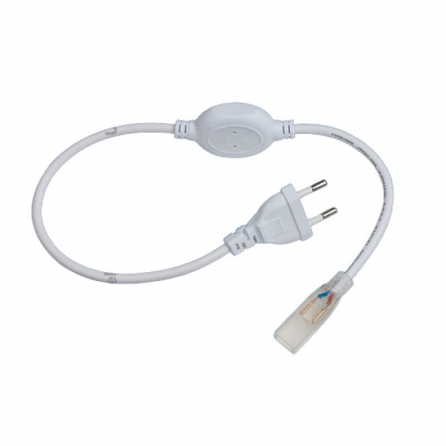 Провод электрический UCX-SP2/A67-NNN WHITE 1 STICKER для подключения монохромных светодиодных лент ULS-3528 сетевого напряжения к сети 220В, цена за 1 шт