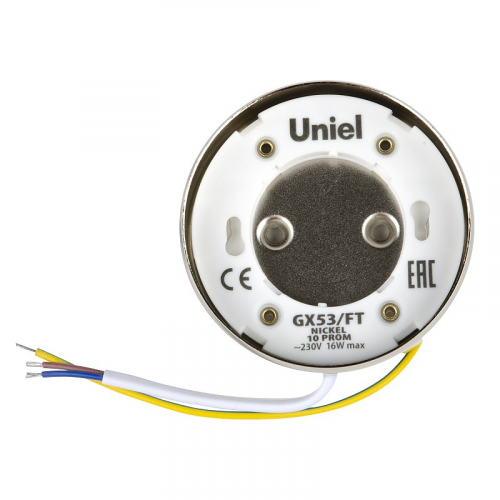 Светильники накладные Uniel GX53/FT NICKEL 10 PROM, цена за 1 шт