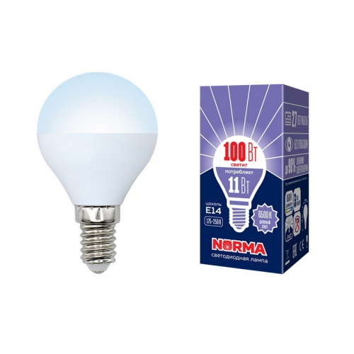 Лампы светодиодные Volpe LED-G45-11W/DW/E14/FR/NR картон, цена за 1 шт