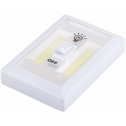 Светодиодный светильник с переключателем 2LED 3W (3*AAA в комплект не входят), 115*75*35мм, белый, FN1208, цена за 1 шт