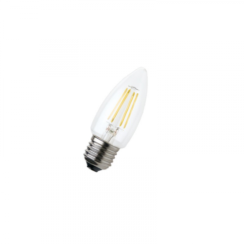 FL-LED Filament C35 7.5W E27 3000К 220V 750Лм 35*98мм FOTON_LIGHTING - лампа свеча прозрачная, цена за 1 шт