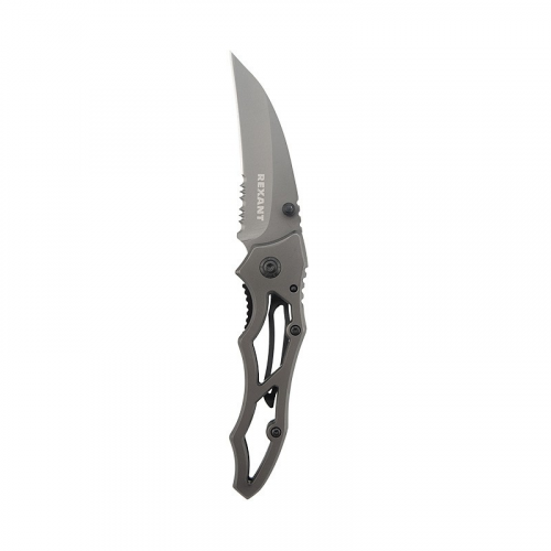 Нож складной Коготь полуавтоматический Titanium REXANT, цена за 1 шт